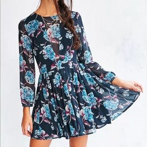 Kimchi Blue Nina Sheer Panel Dress